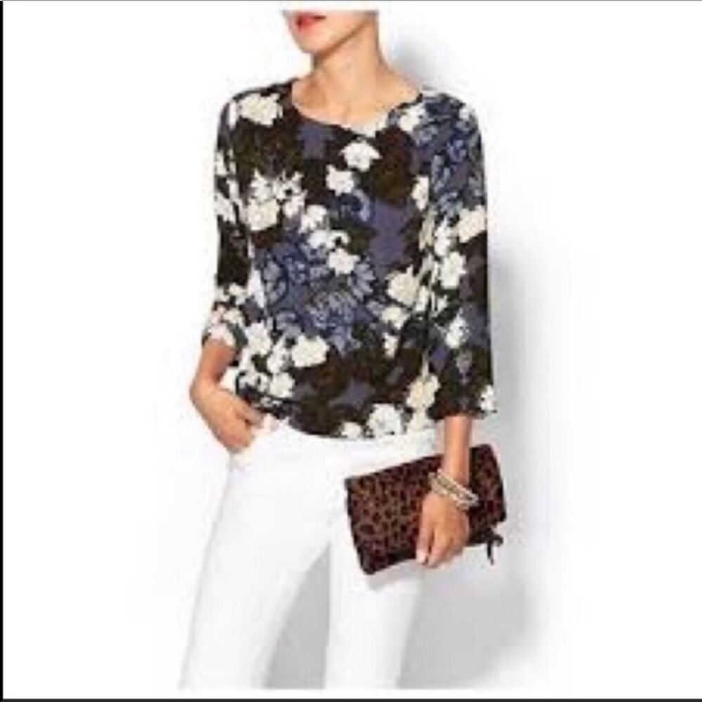 nwot Anthro EIGHT SIXTY Trinity Floral Top